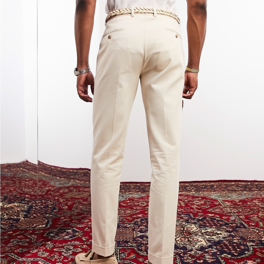 NWT Noak Slim Cotton Rich Twill Chino Trousers Beige
W36 L32 - Picture 4 of 4